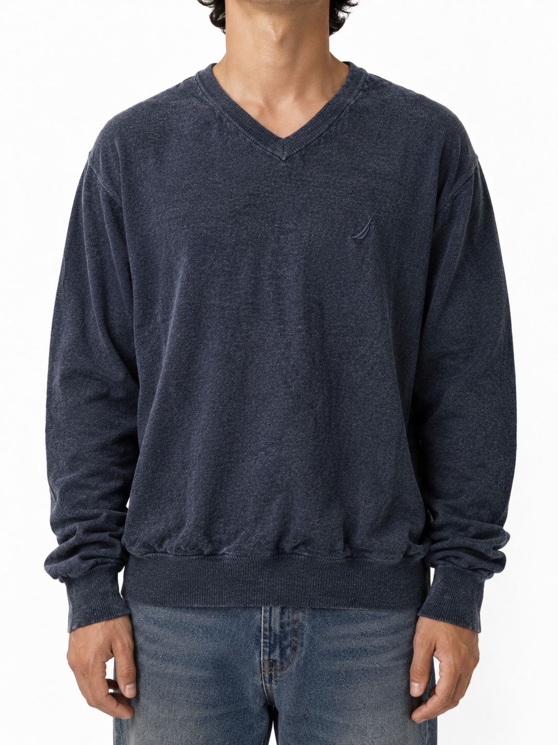Nautica Knit Sweater Vintage Blue (S)