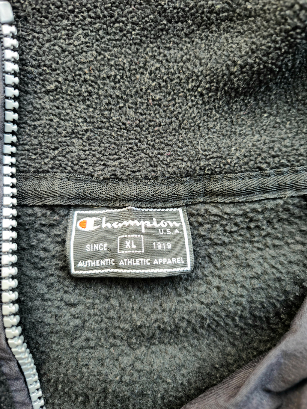 Champion Quarter Zip Fleece Black (XL)