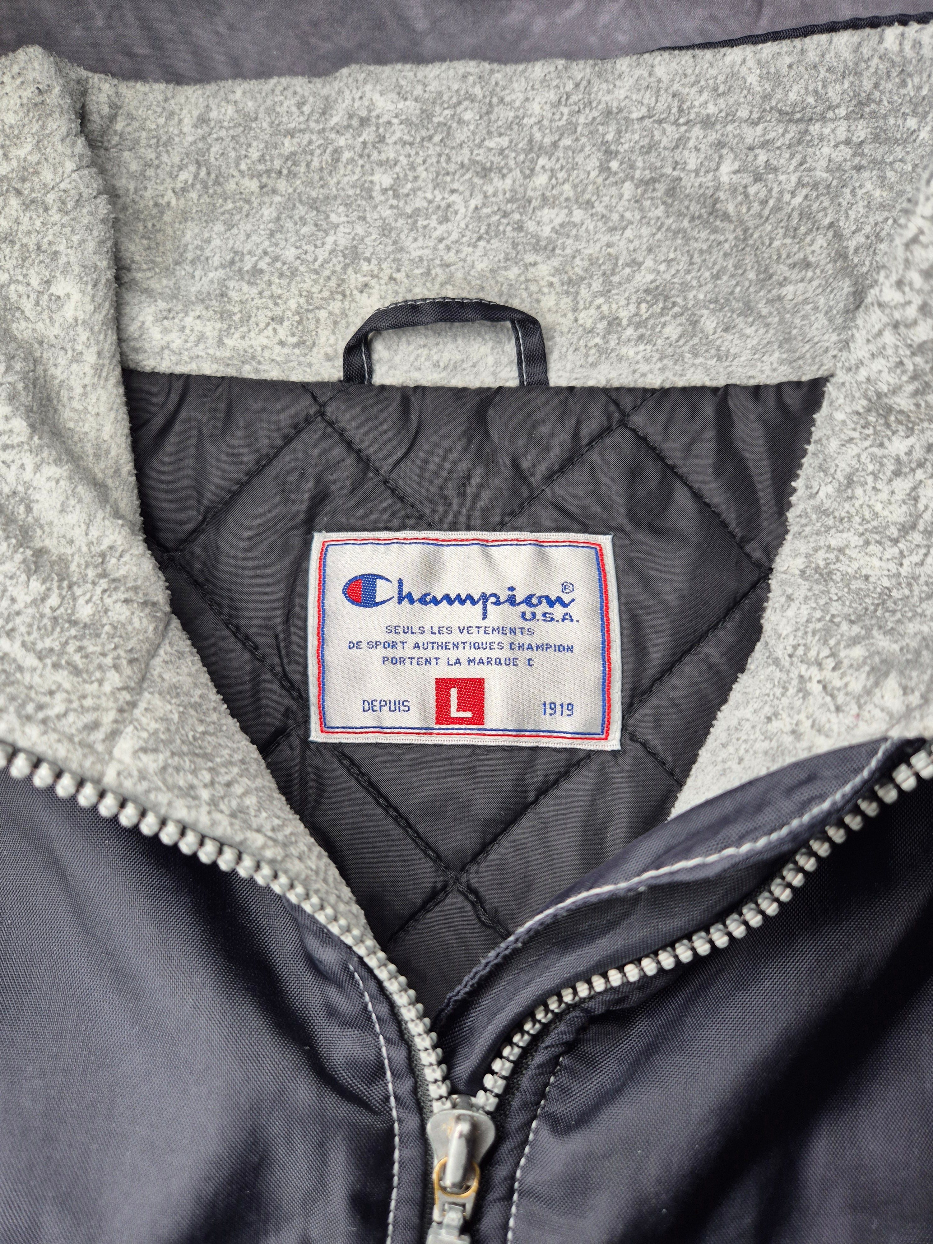 Champion Vintage USA Padded Jacket Navy Grey(L)