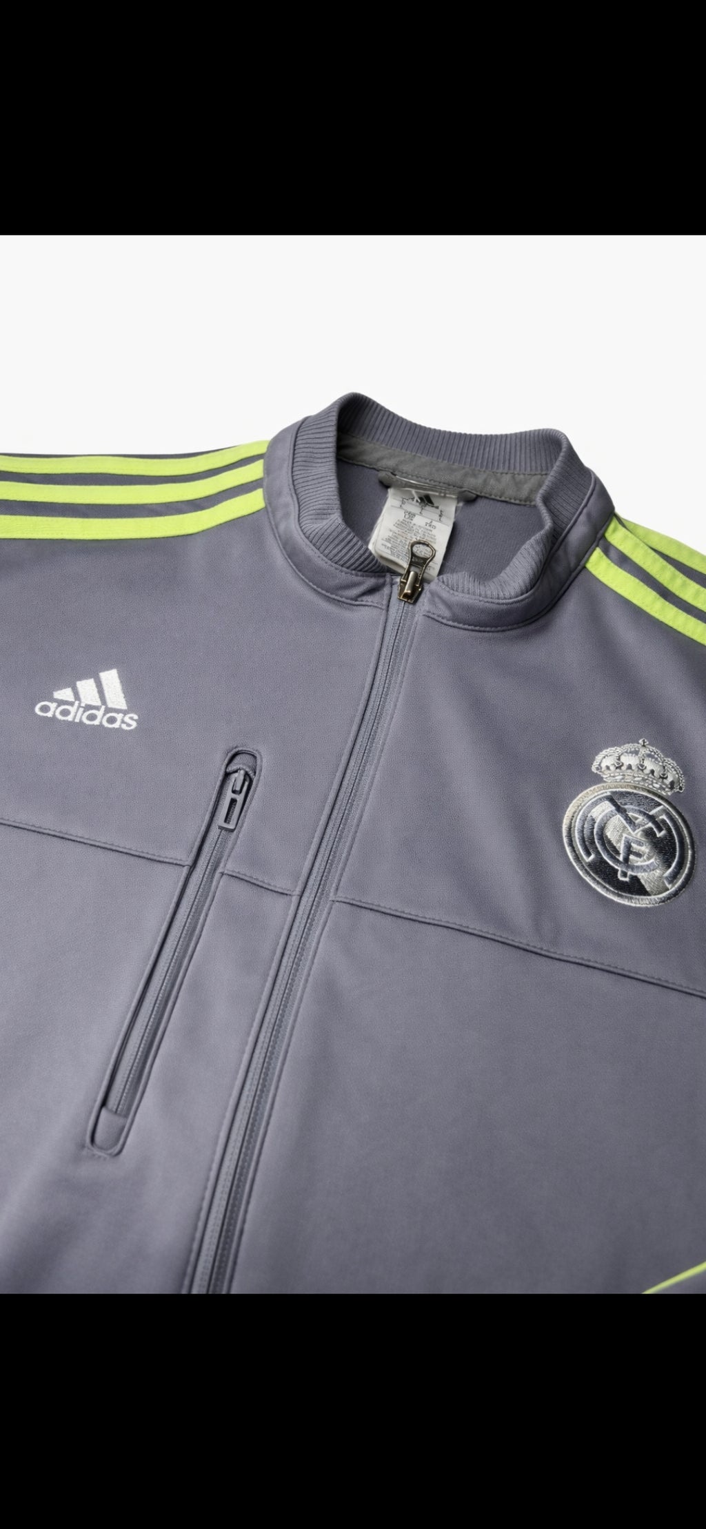 Adidas Real Madrid Track Jacket Grey (L)
