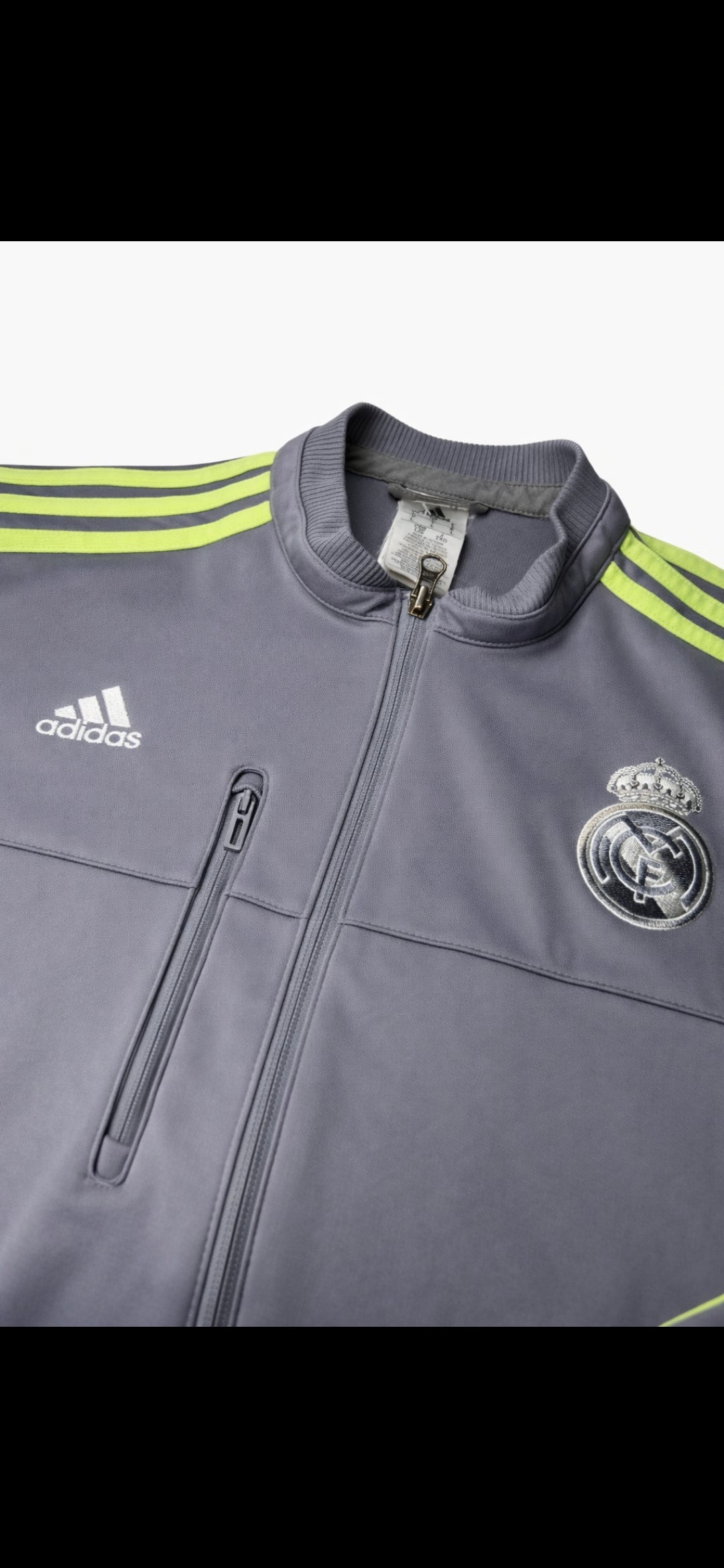 Adidas Real Madrid Track Jacket Grey (L)