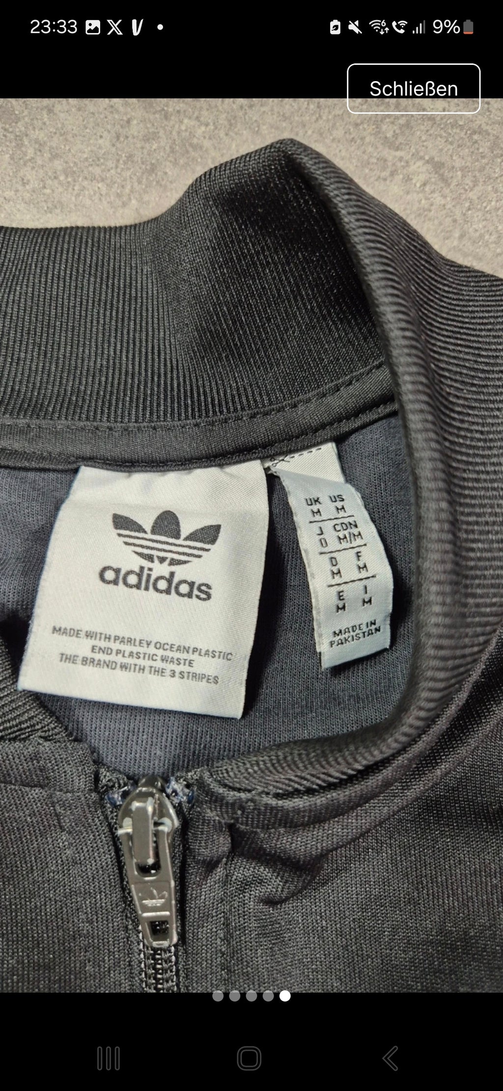 Adidas Originals Track Jacket Black (M)