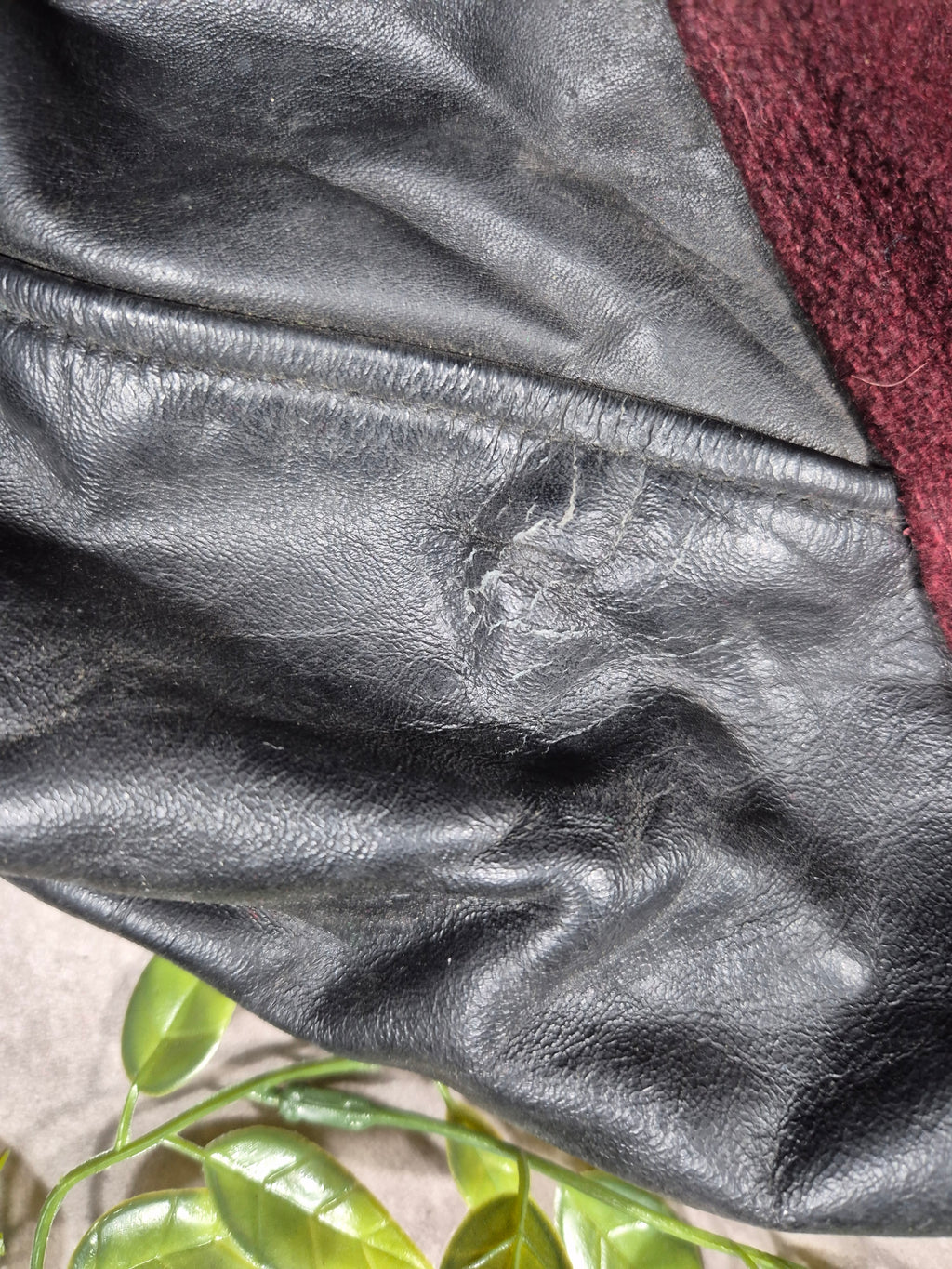 Vintage Kaye Bros Varsity Jacket (S) 80s College Lederärmel