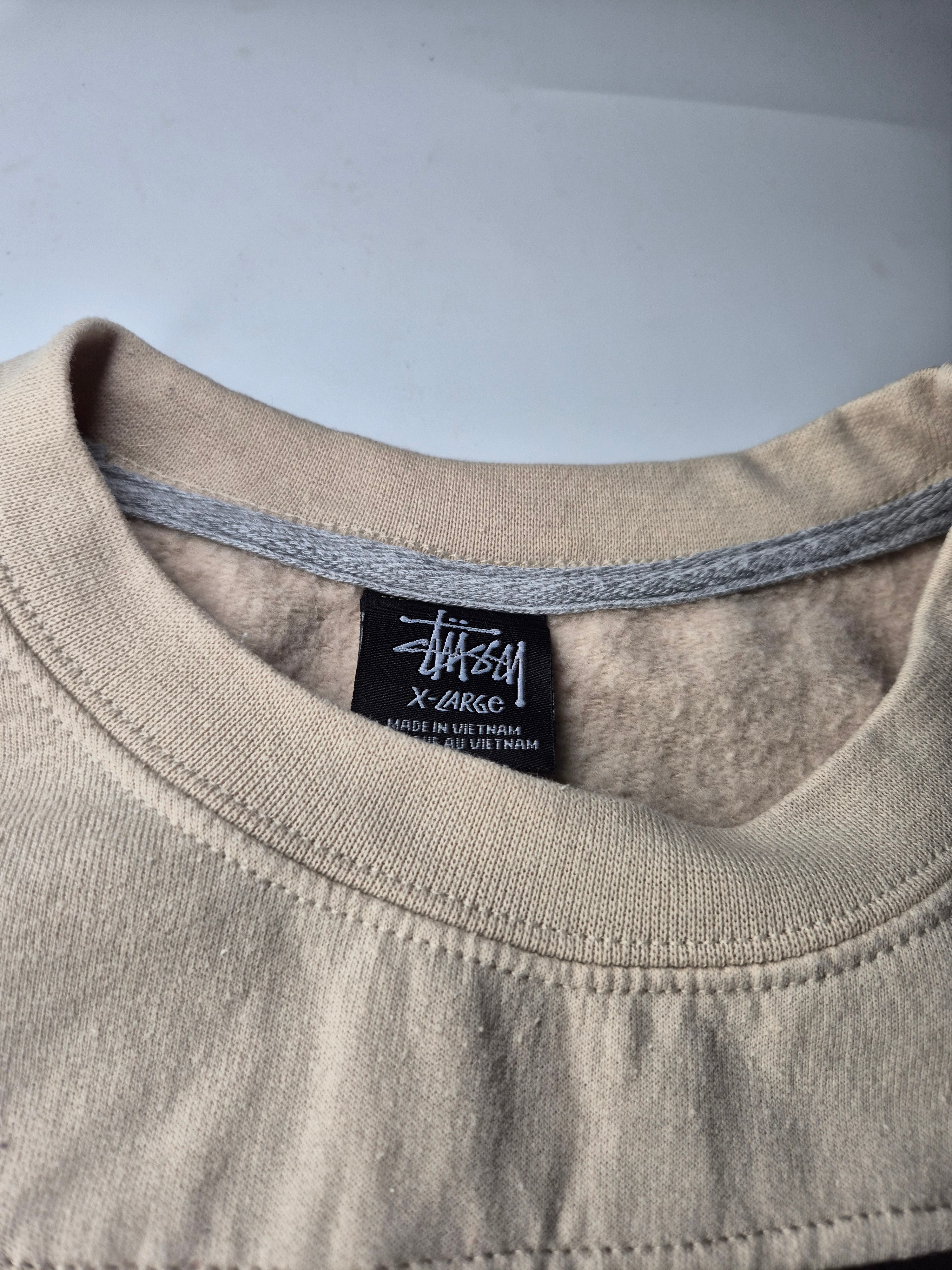 Stüssy Reworked Colorblock Sweater Black Beige (XL)