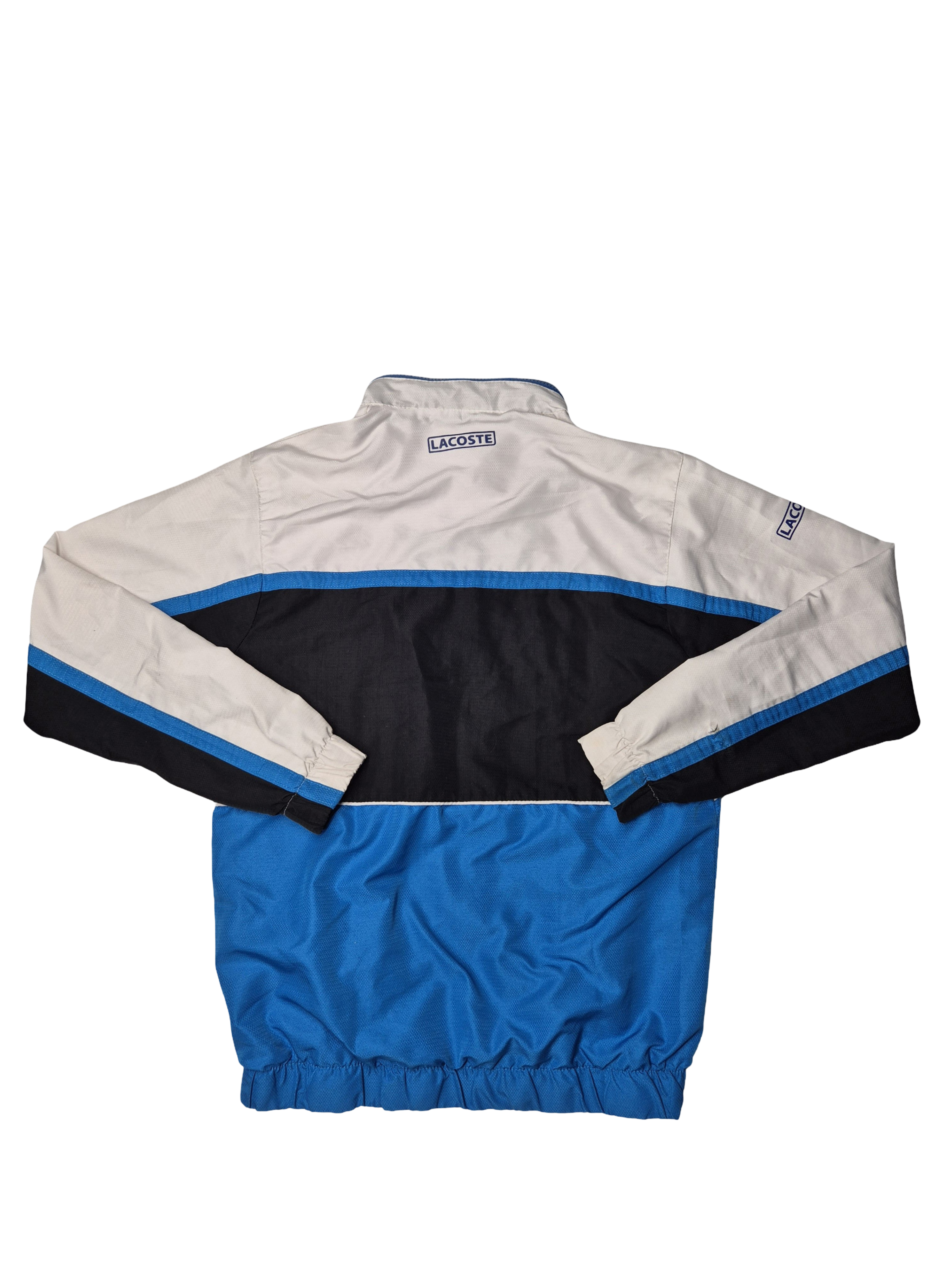 Lacoste Track Jacket Vintage White Blue Black (M)