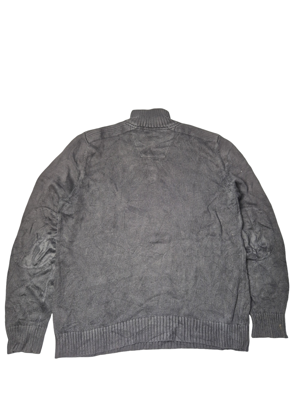 Nautica Quarter Zip Knit Sweater Vintage Black (M)