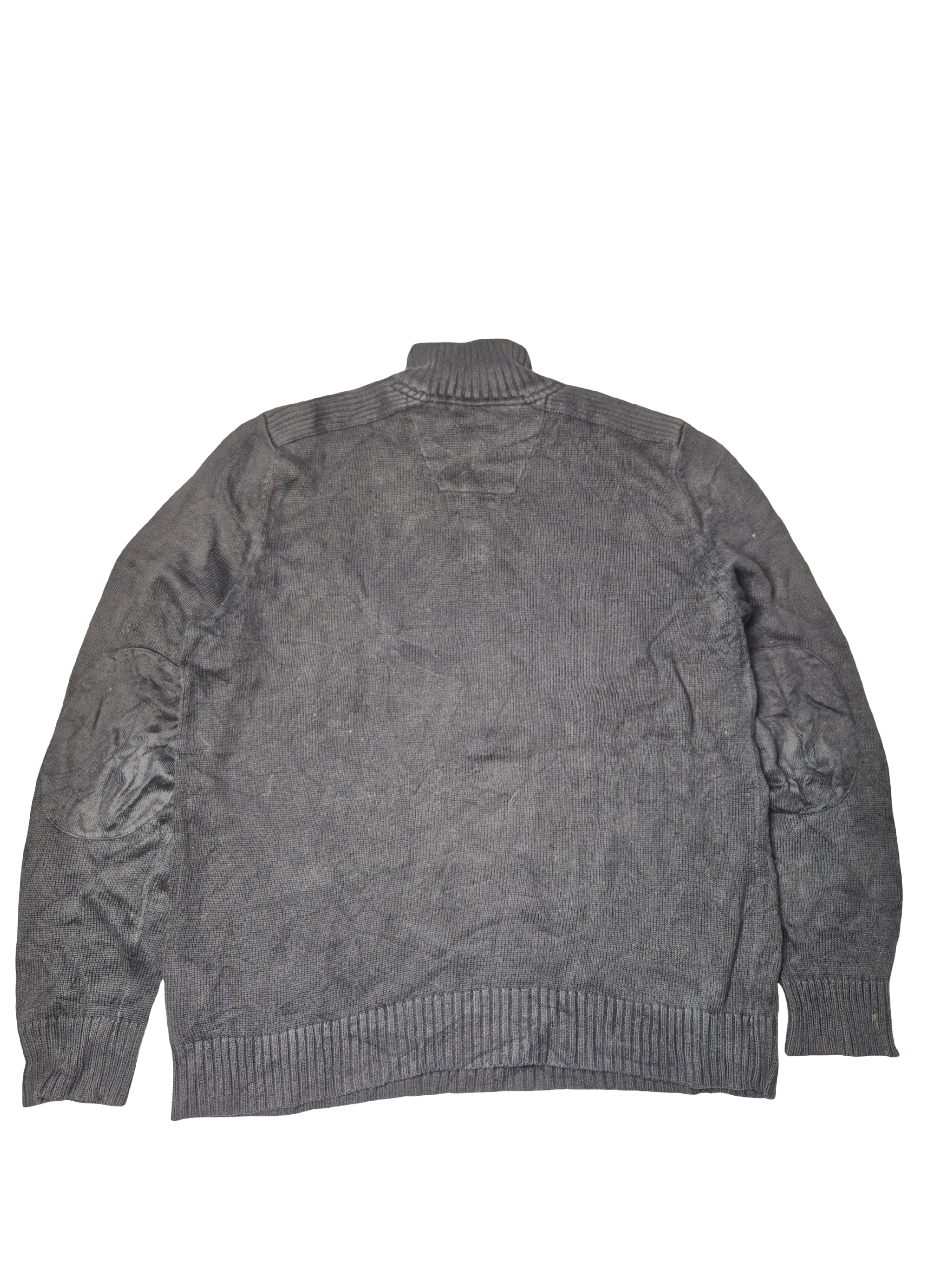Nautica Quarter Zip Knit Sweater Vintage Black (M)