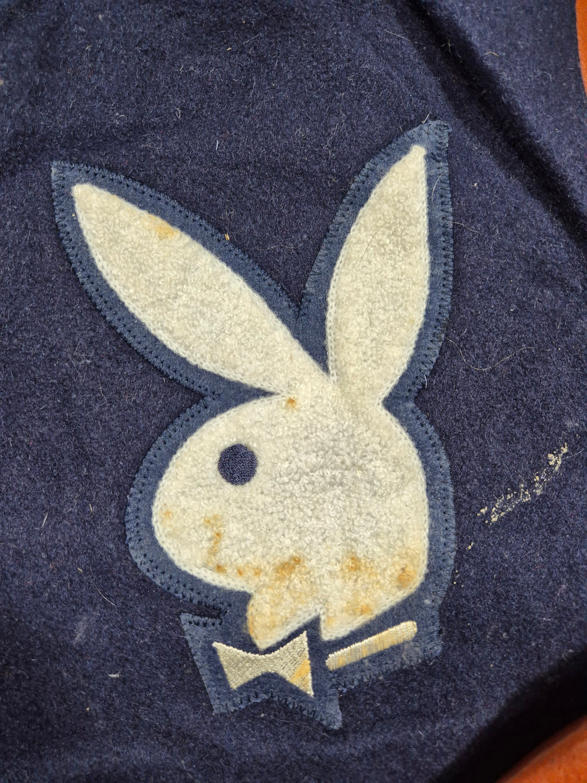 Vintage Golden Bear Varsity Jacket (XL) Made in USA Echtleder Playboy Bunny Collegejacke 90s