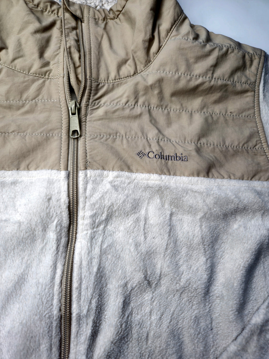 Columbia Fleece Jacket Beige Size (XL)