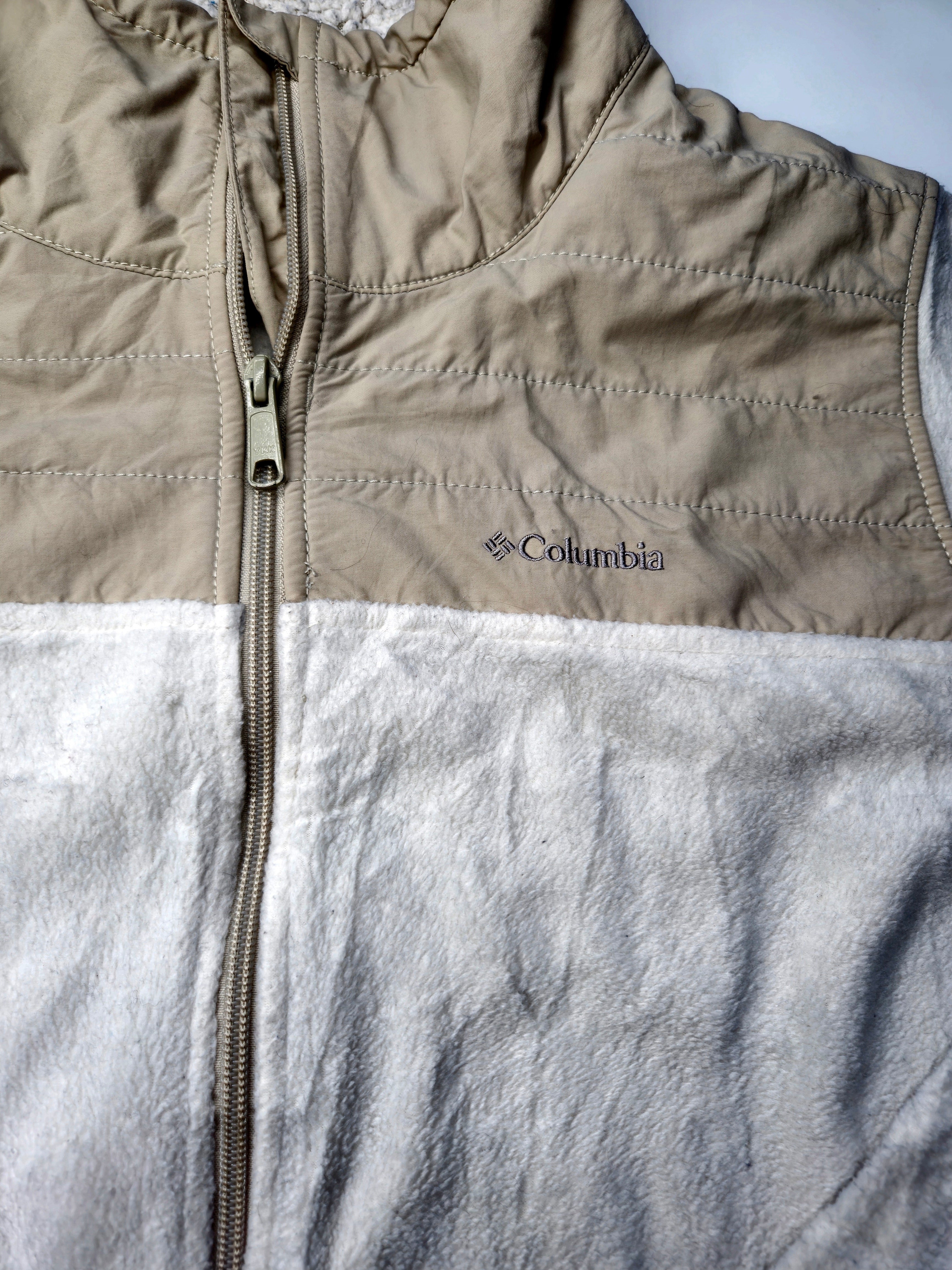 Columbia Fleece Jacket Beige Size (XL)