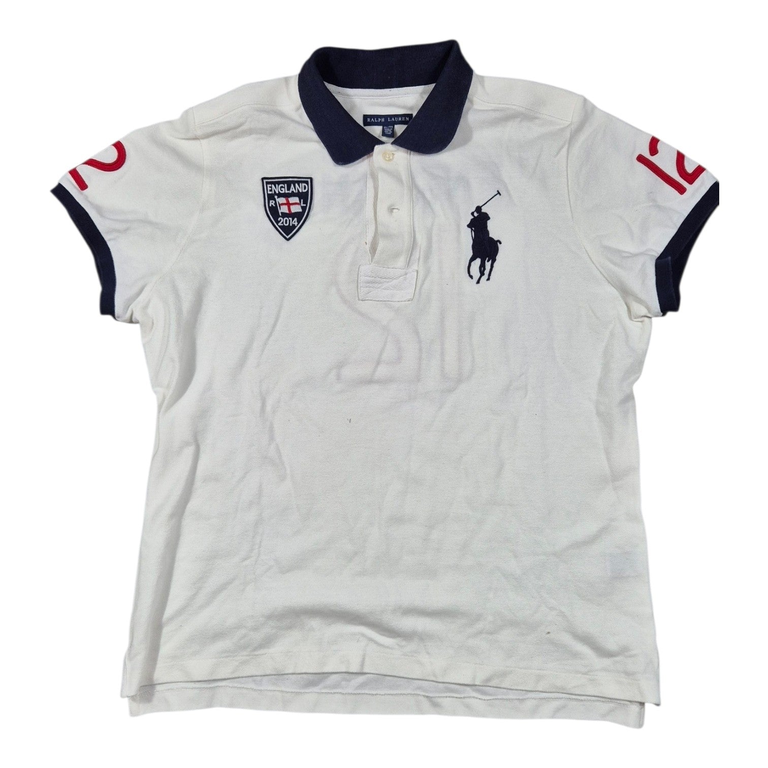 Ralph Lauren Polo England 2014 Big Pony White (XL)