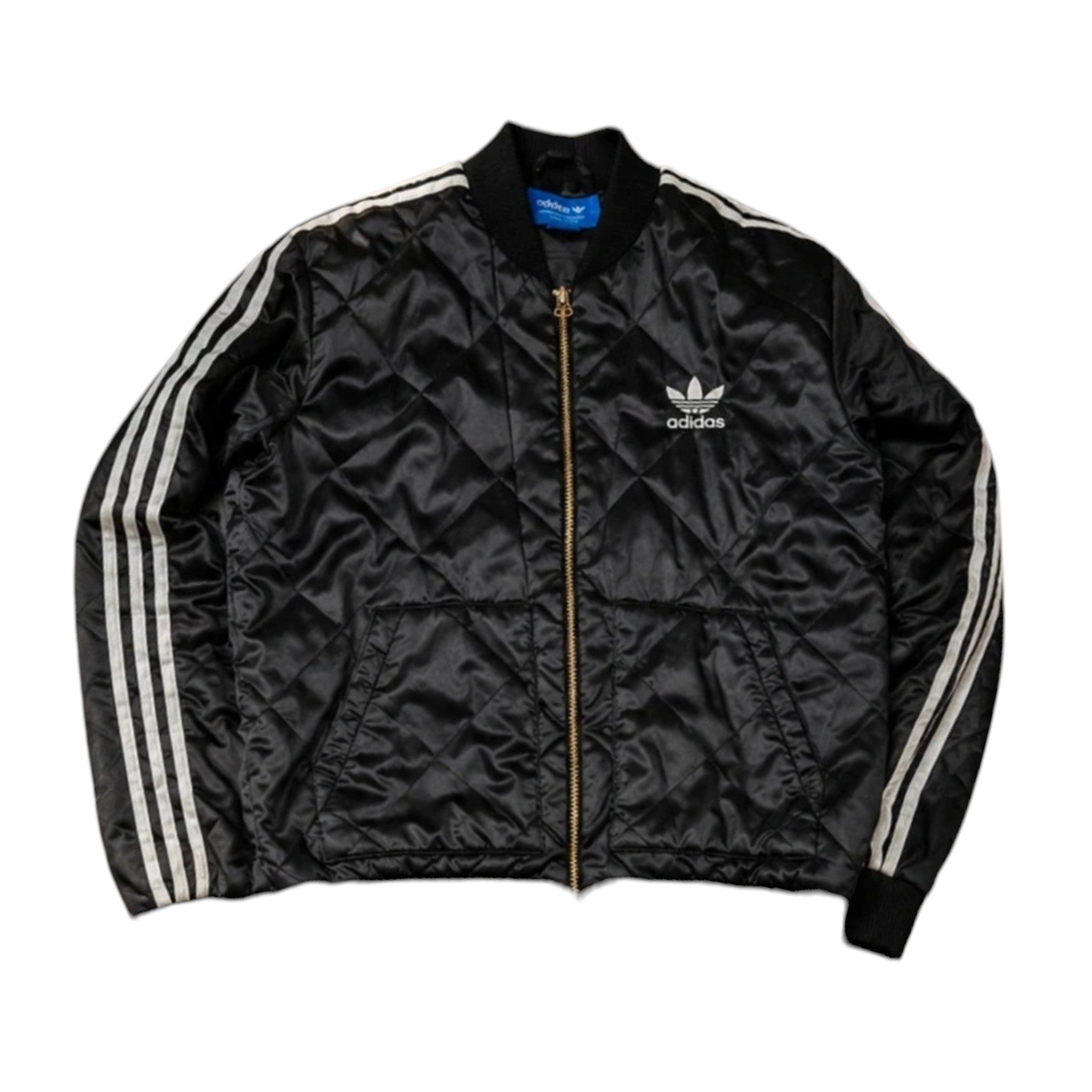 Adidas Originals Quilted Bomber Jacket Black (M)
