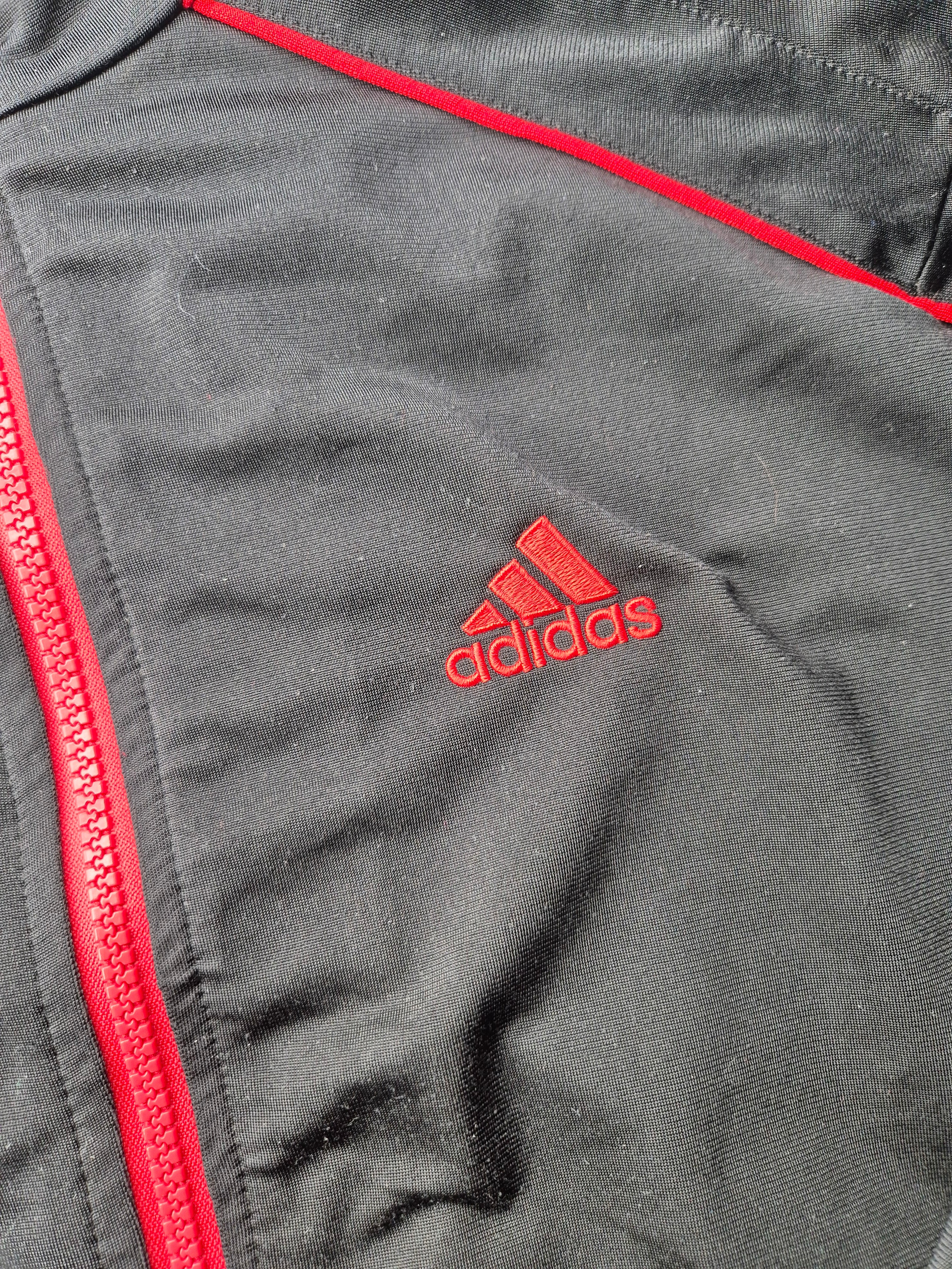 Adidas Track Jacket Black Red (L)