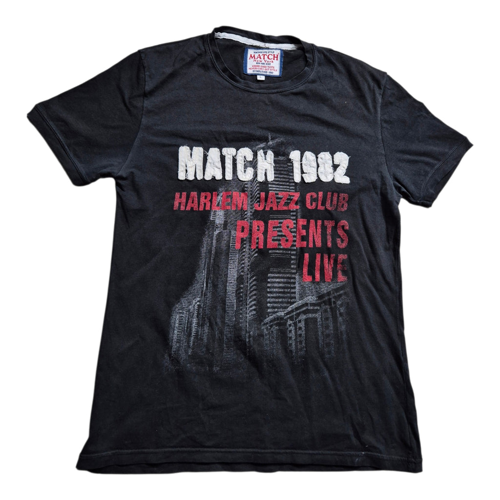 MATCH New York Harlem Jazz Club T-Shirt Schwarz (L)