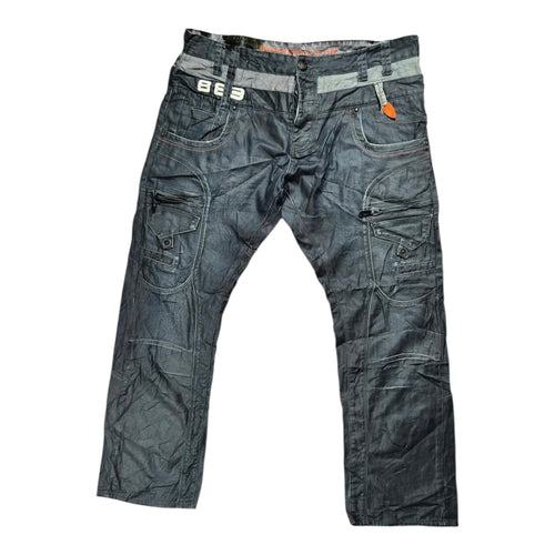 883 Police Y2K Baggy Cargo Jeans W40 Vintage 2000s Hip Hop Pasha Style
