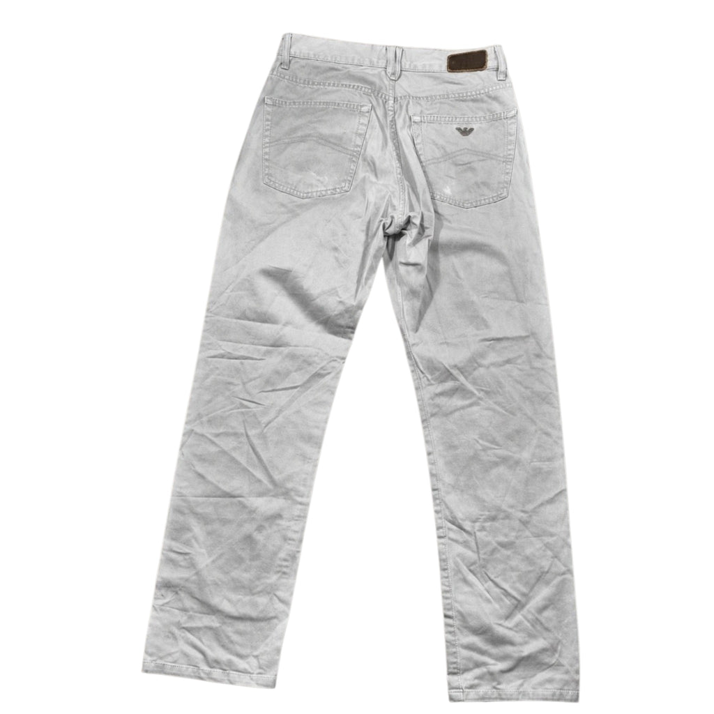 Armani Jeans Straight Fit Pants Light Grey (M)