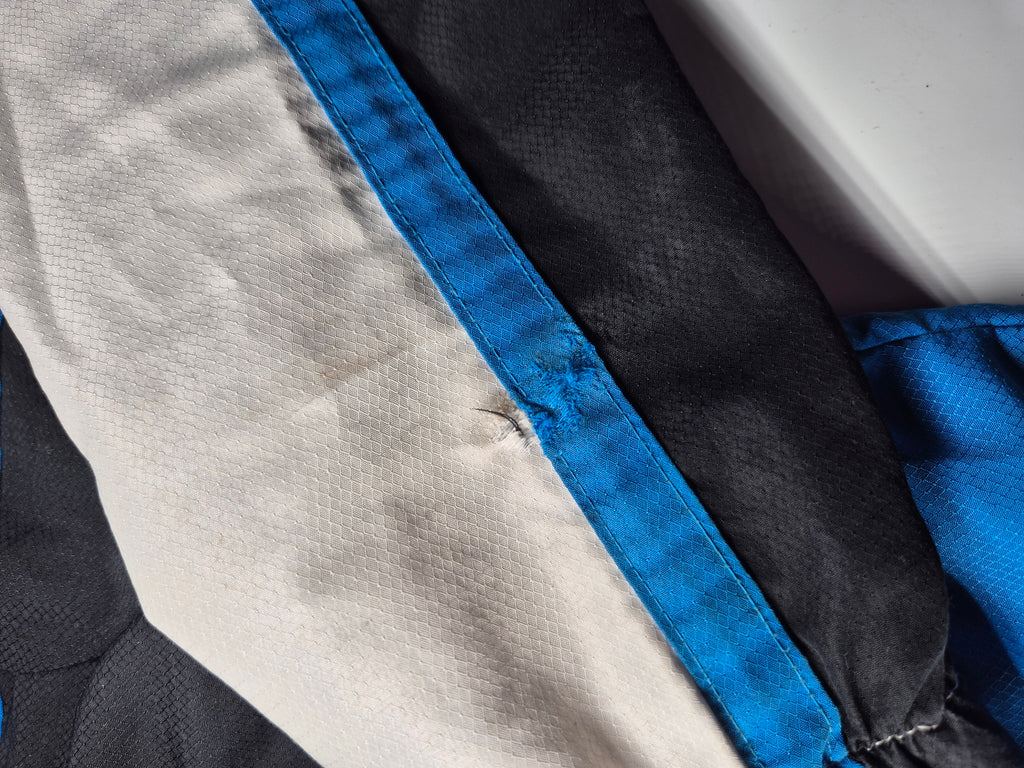 Lacoste Track Jacket Vintage White Blue Black (M)