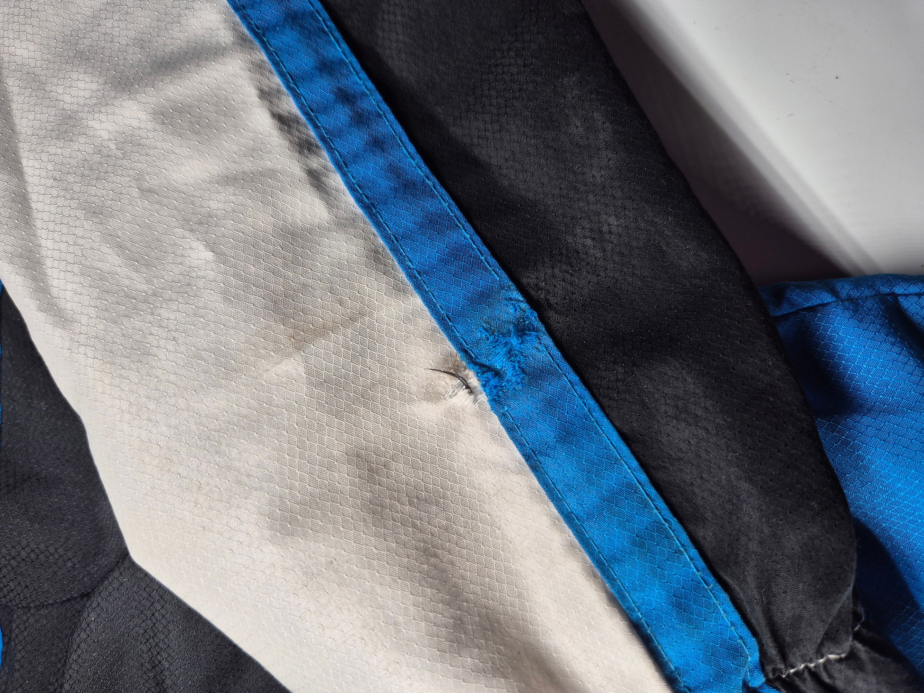 Lacoste Track Jacket Vintage White Blue Black (M)