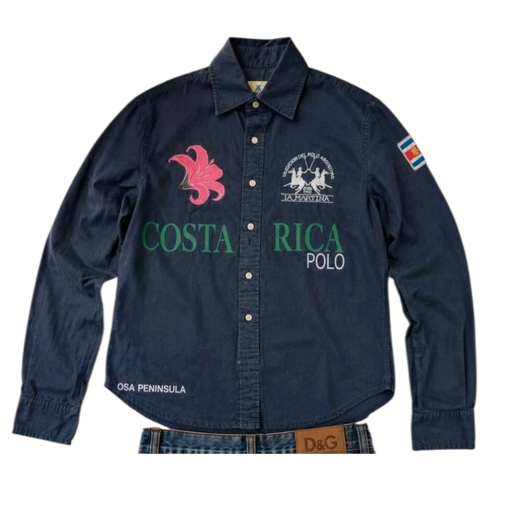 La Martina Costa Rica Polo Shirt Navy (M)