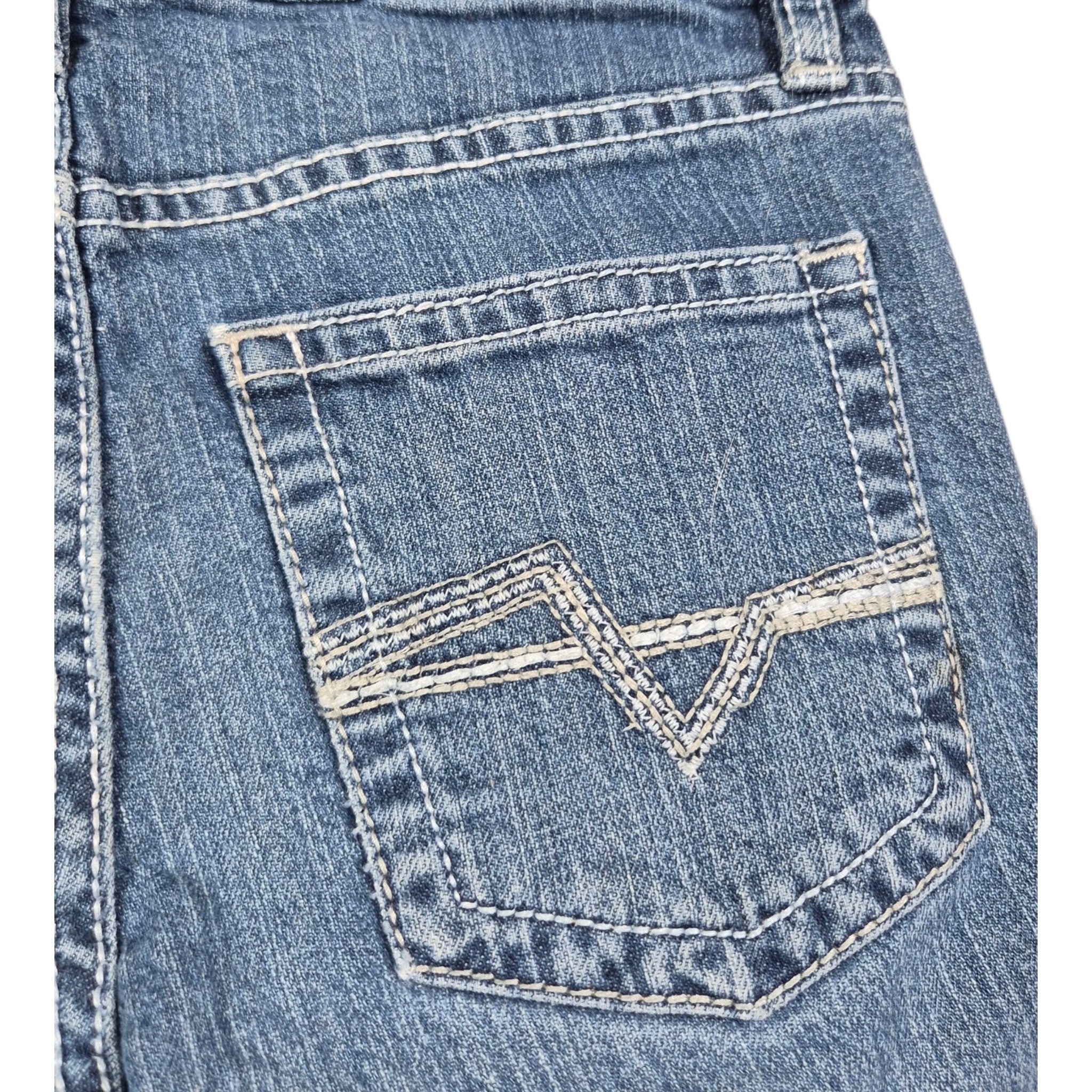 Cody James Bootcut Jeans Blue Y2K Western (XS)