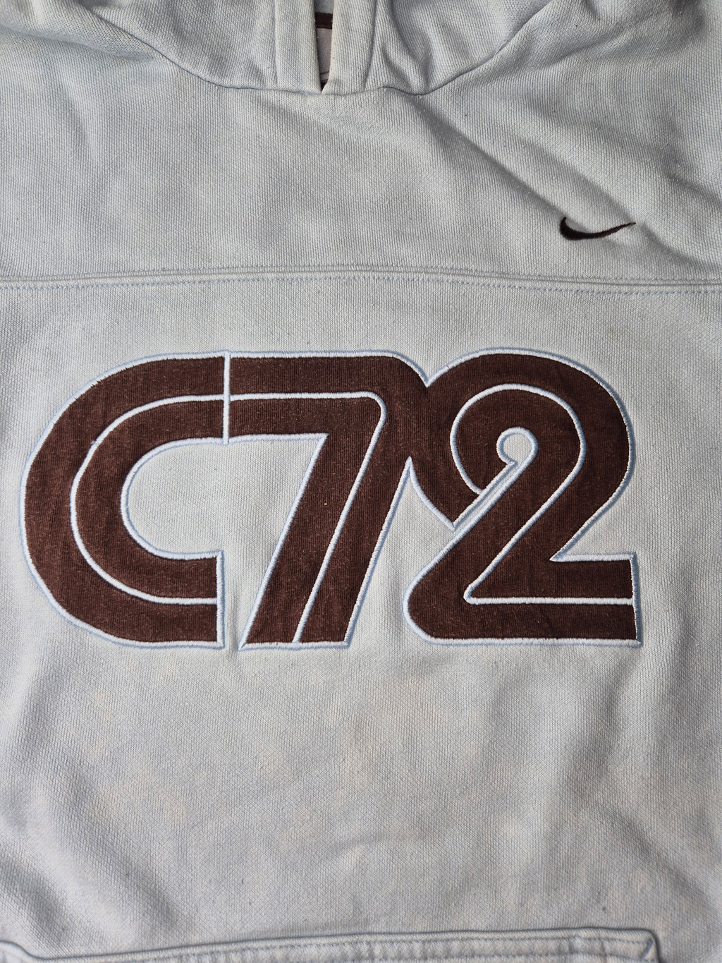 Nike Vintage C72 Hoodie – Light Blue Size M