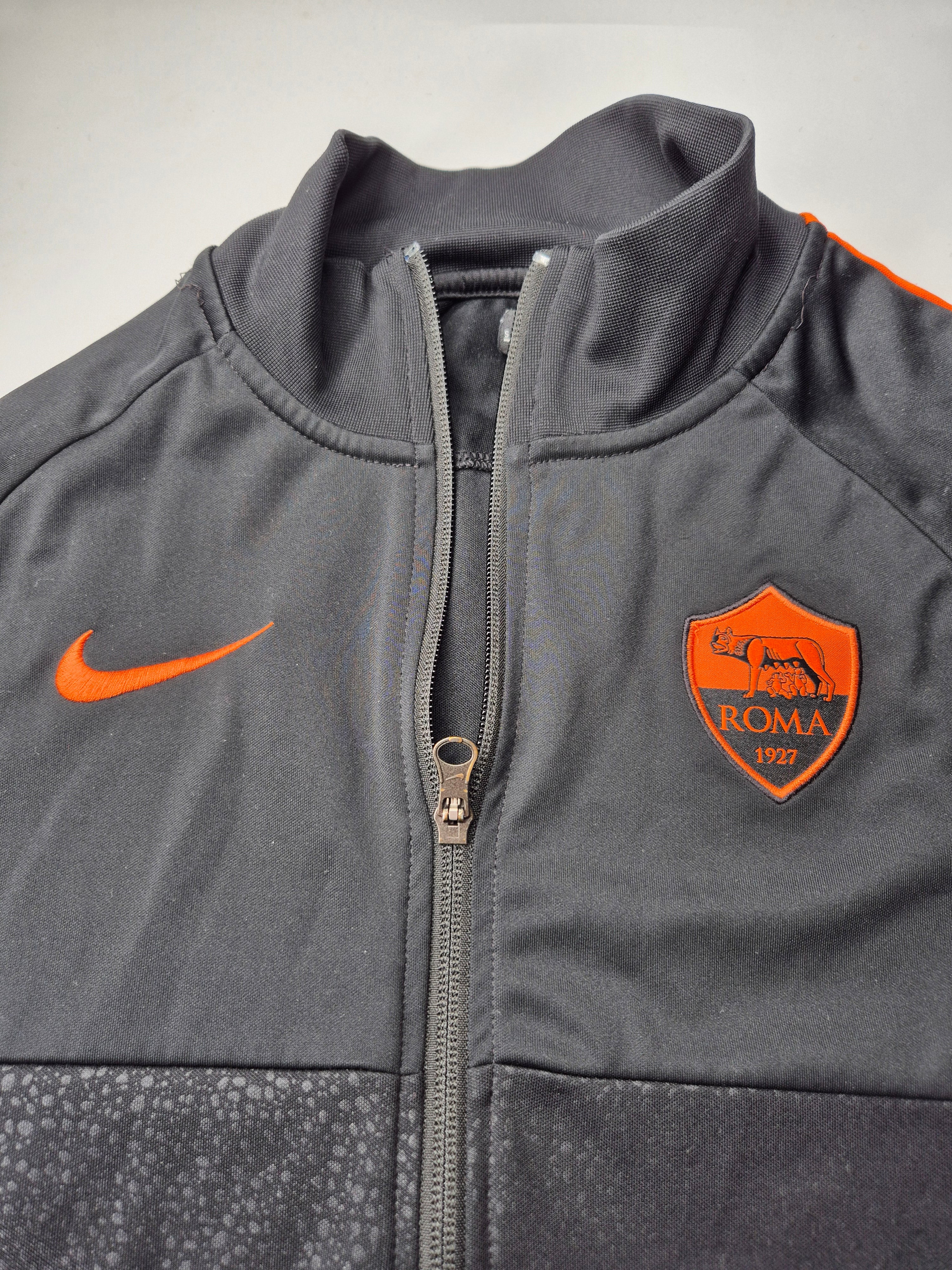 Nike AS Roma Track Jacket Black Orange (S)
