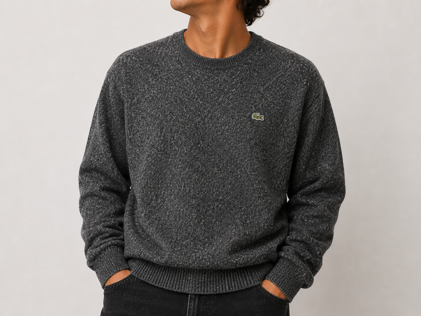 Lacoste Wool Sweater Grey (L)