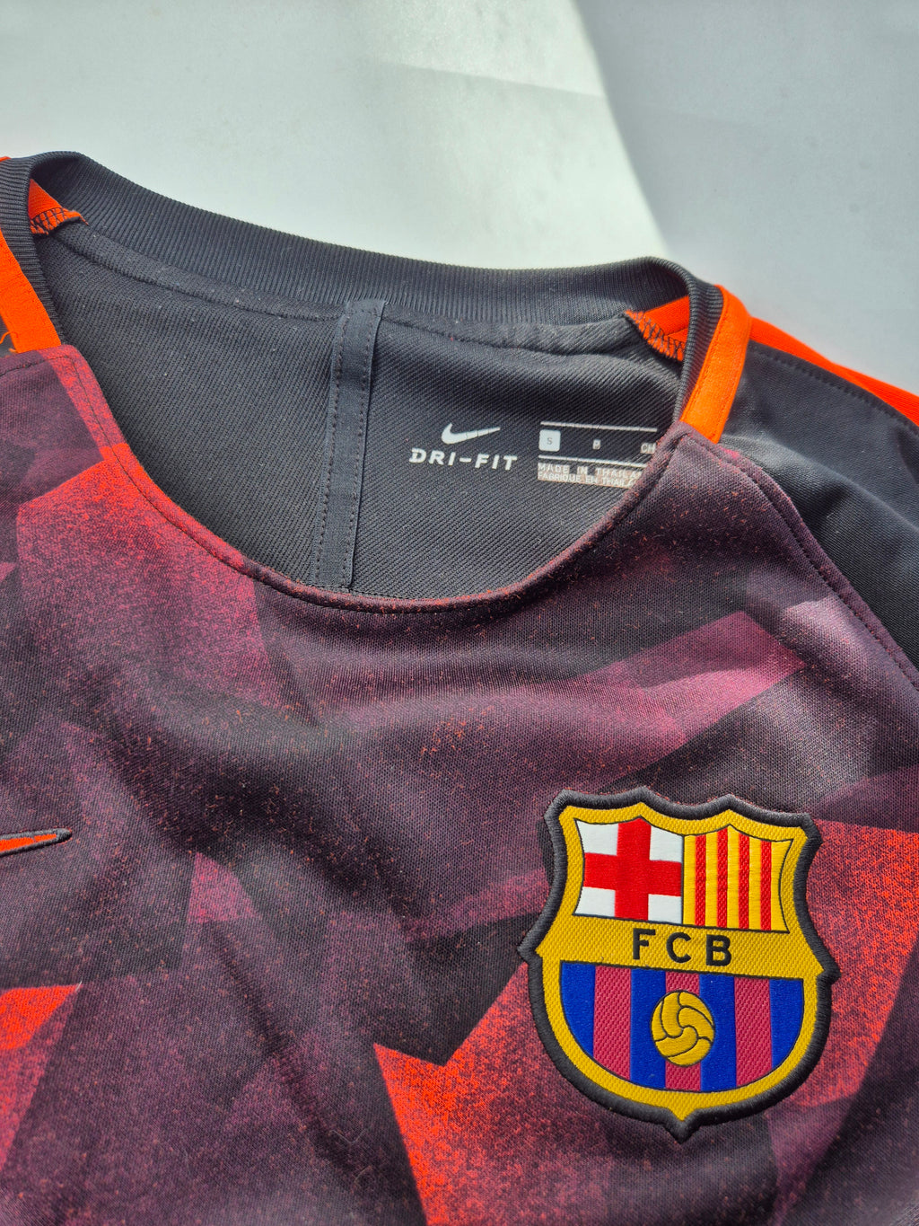 Nike FC Barcelona Long Sleeve Black Red (S)