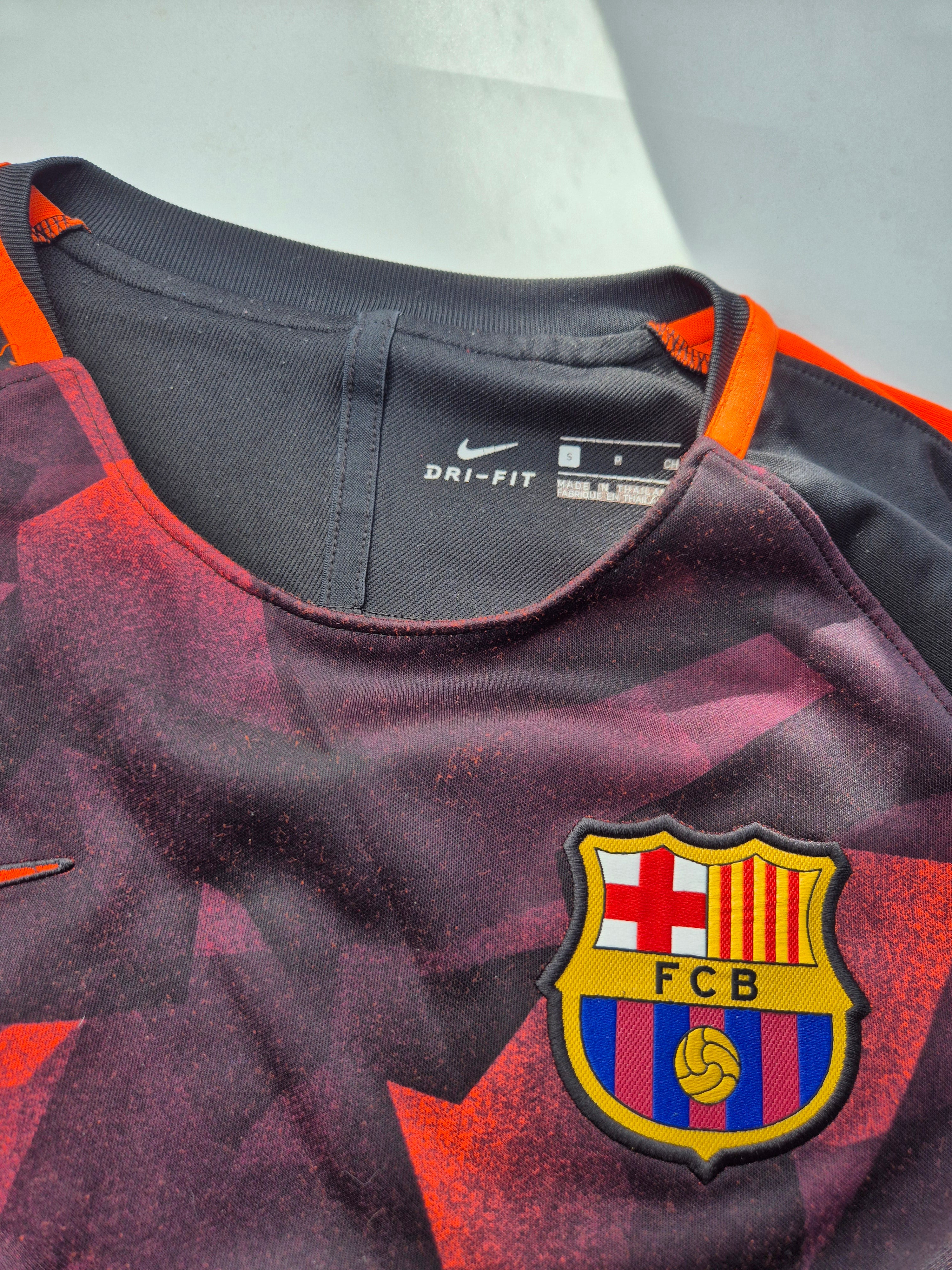 Nike FC Barcelona Long Sleeve Black Red (S)
