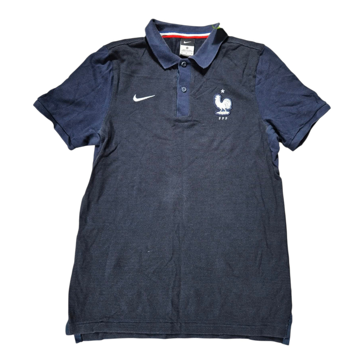 Nike France FFF Polo Shirt Navy (M)