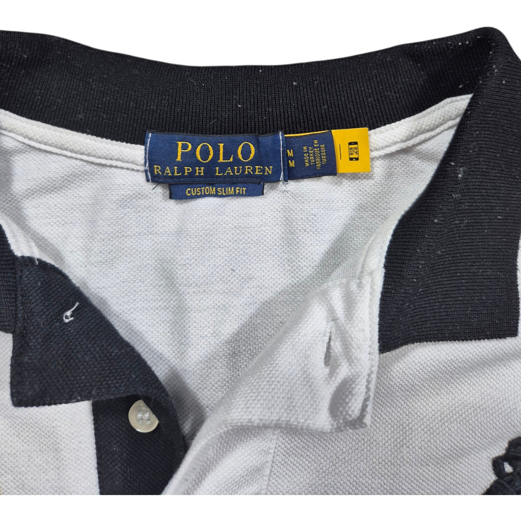 Polo Ralph Lauren Los Angeles Big Pony Polo Shirt Weiß Schwarz (M)