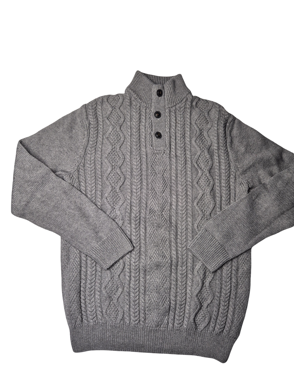 Chaps Vintage Knit Sweater Grey (S)