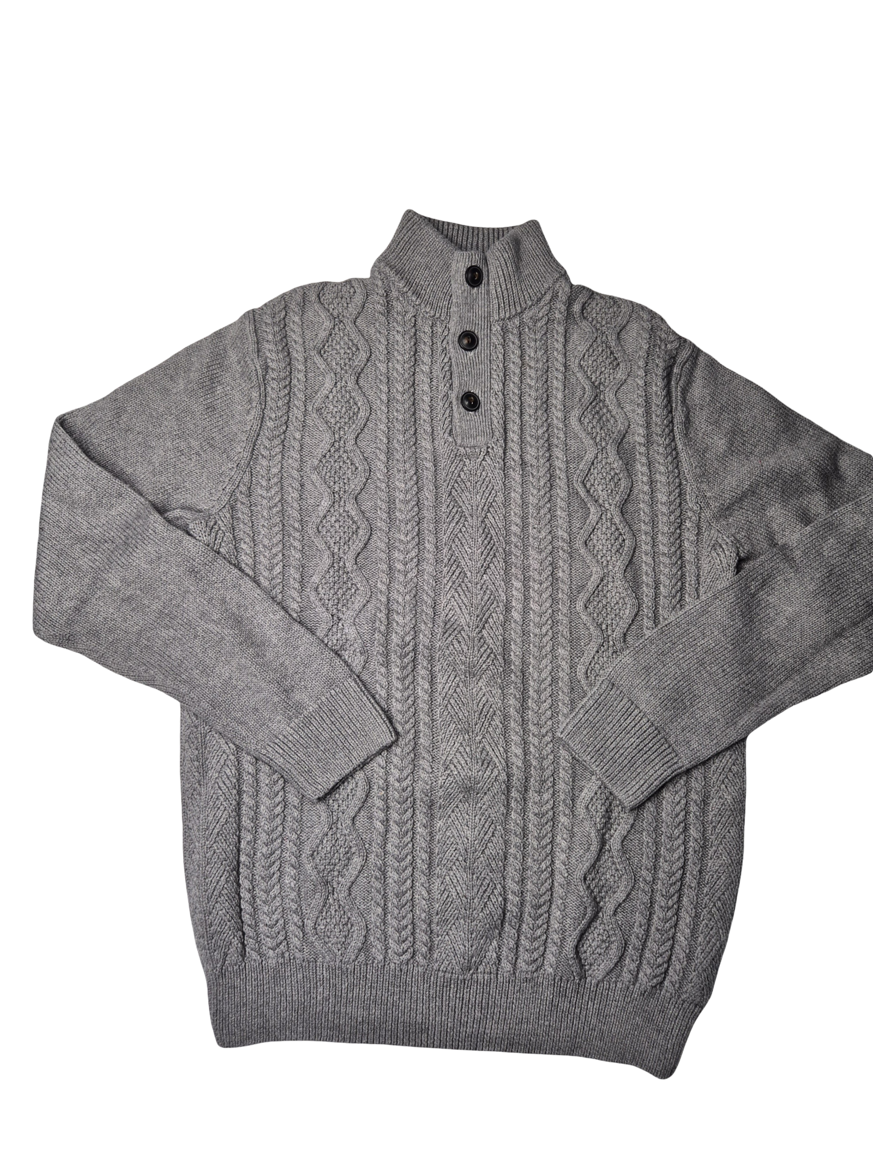 Chaps Vintage Knit Sweater Grey (S)