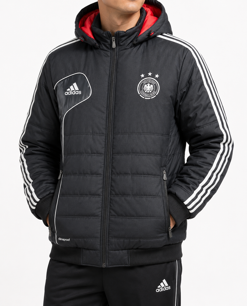 Adidas Germany DFB Black Puffer Jacket (L)