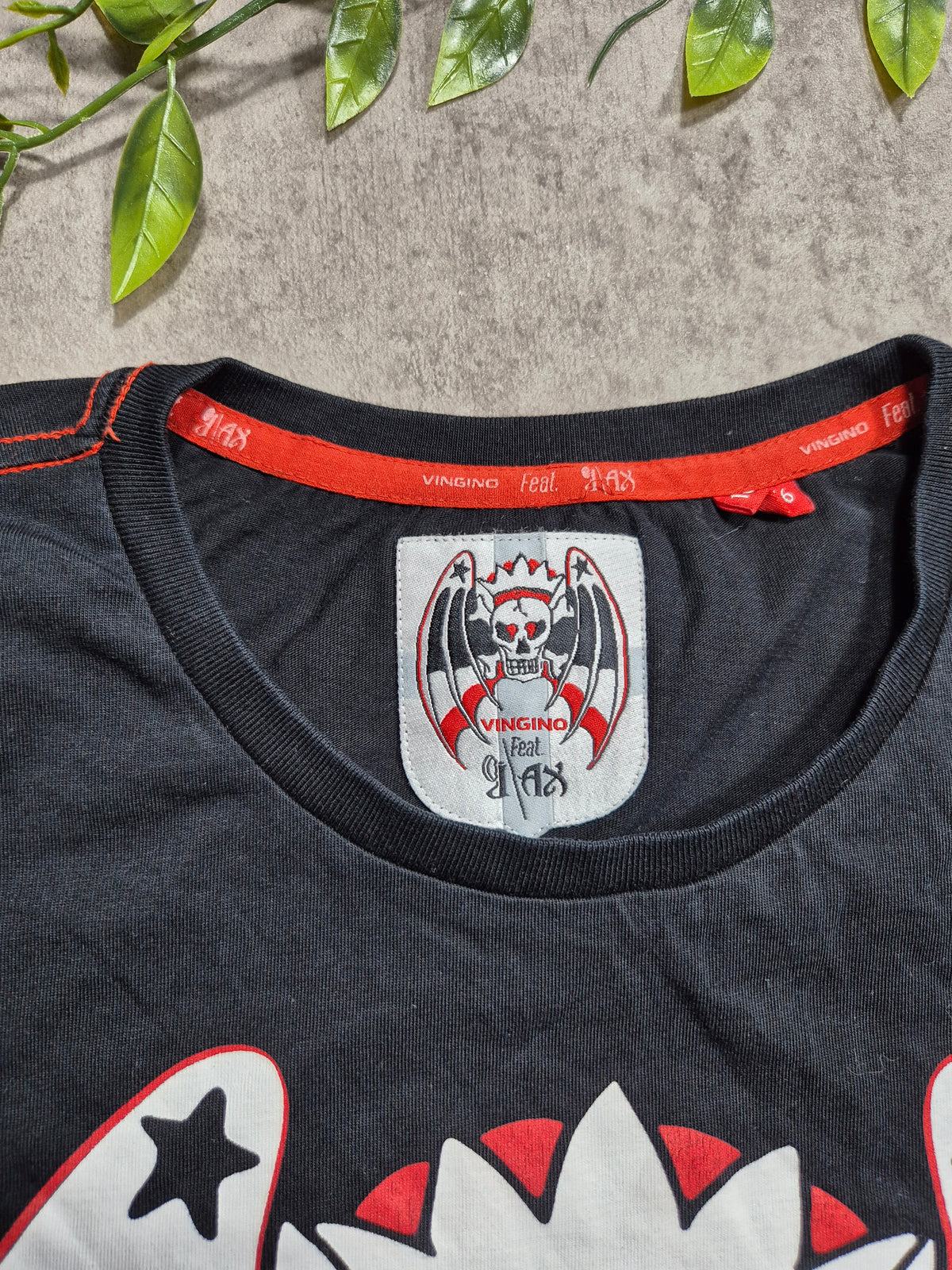 Vingino feat JAX Skull Graphic T-Shirt Schwarz (XS/S)
