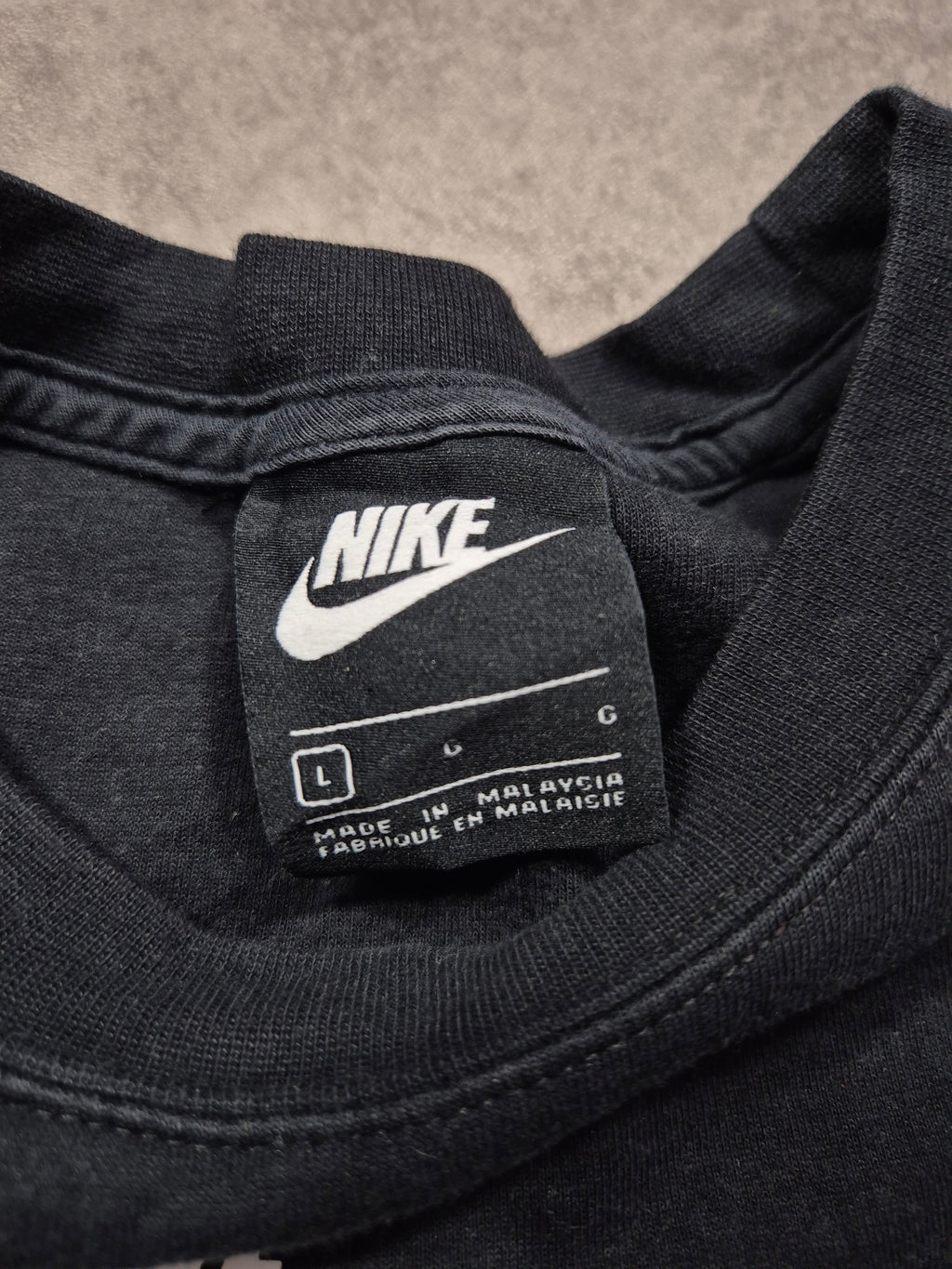 Nike Vintage Damen Sweatshirt Schwarz Weiß (L)