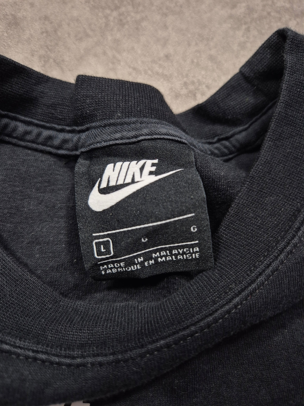 Nike Vintage Damen Sweatshirt Schwarz Weiß (L)