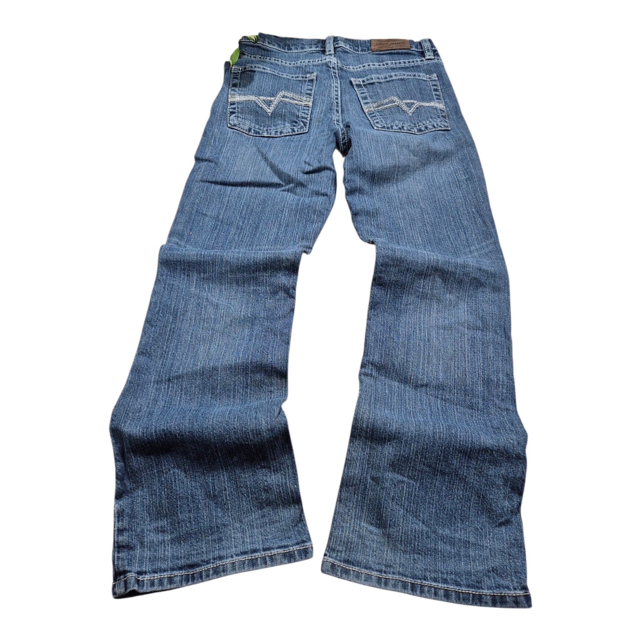 Cody James Bootcut Jeans Blue Y2K Western (XS)