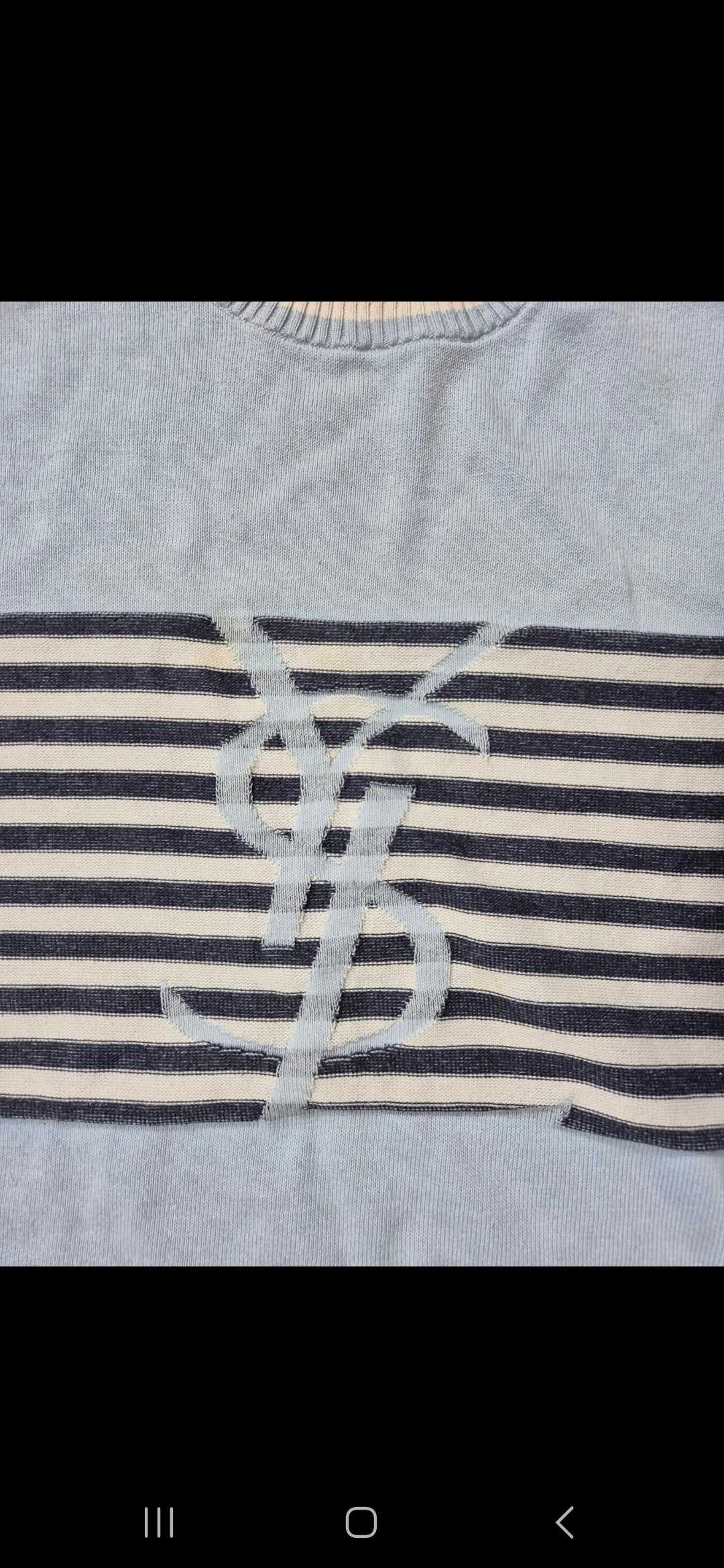 Yves Saint Laurent YSL Vintage Sweater Hellblau (L)