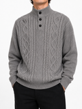 Chaps Vintage Knit Sweater Grey (S)
