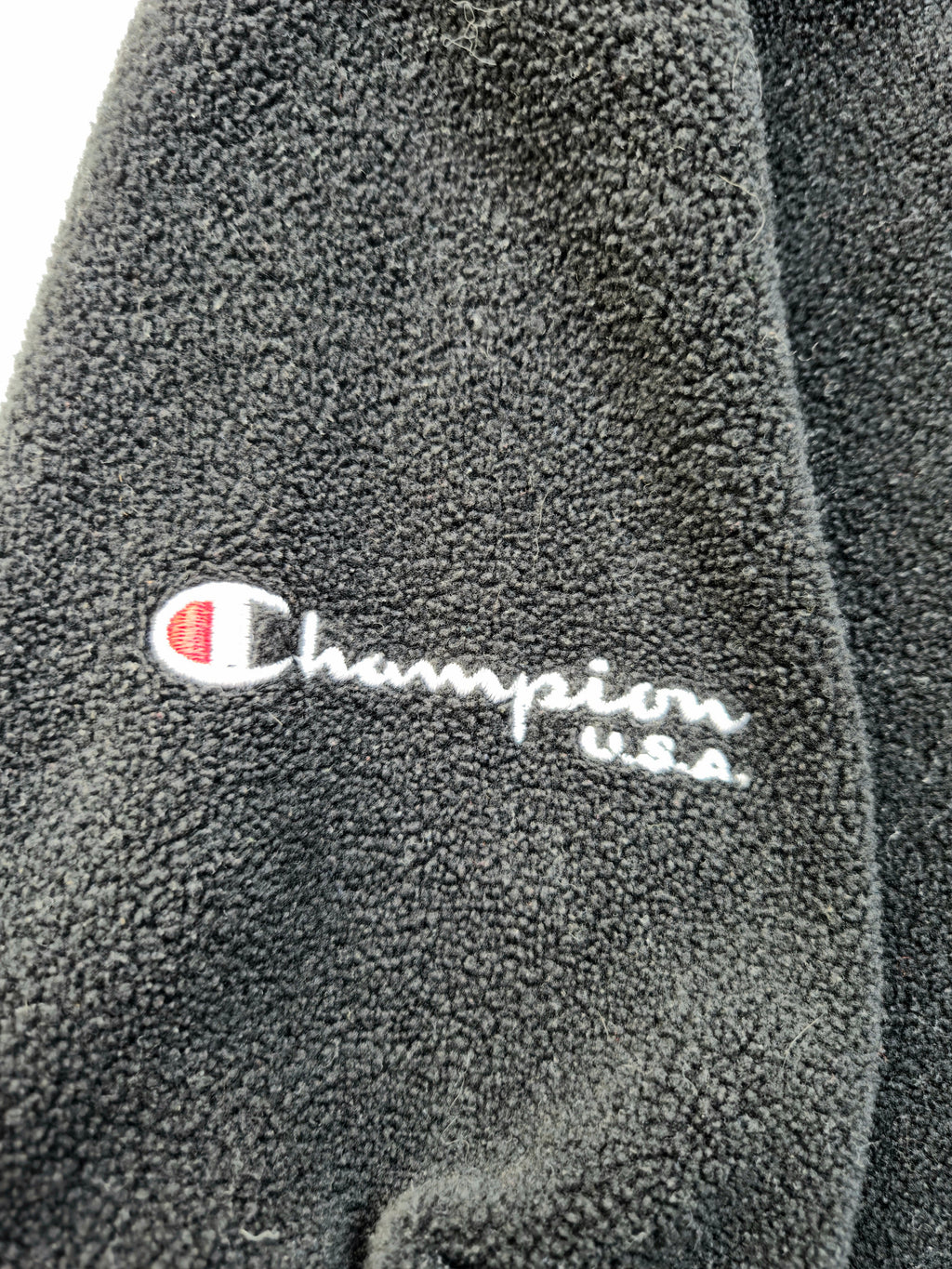 Champion Quarter Zip Fleece Black (XL)