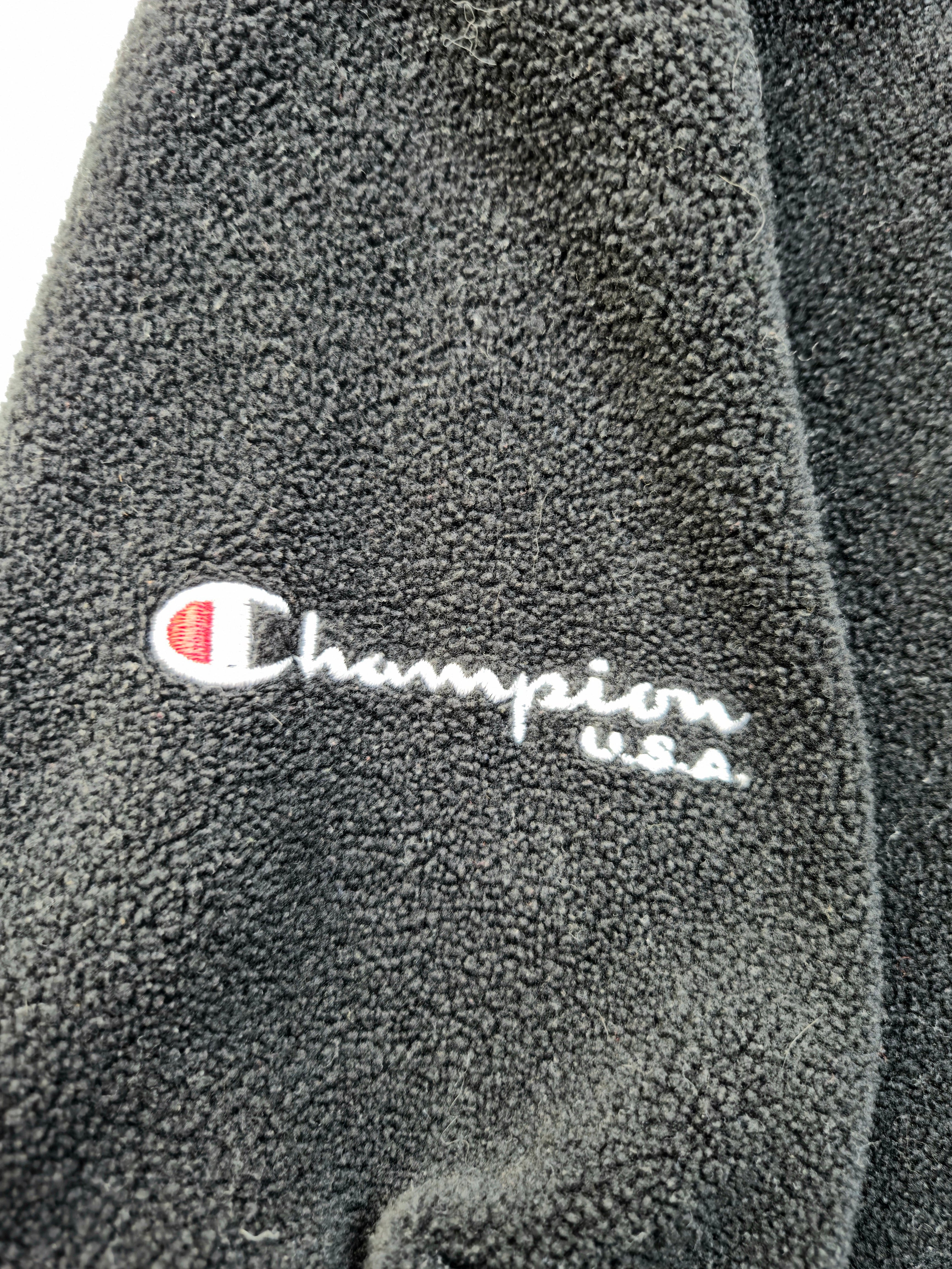Champion Quarter Zip Fleece Black (XL)