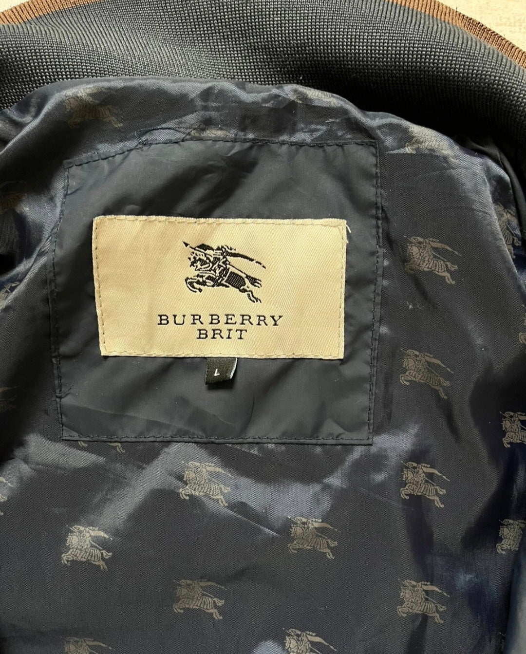 Burberry Brit Vintage Quilted Jacket Navy (M)