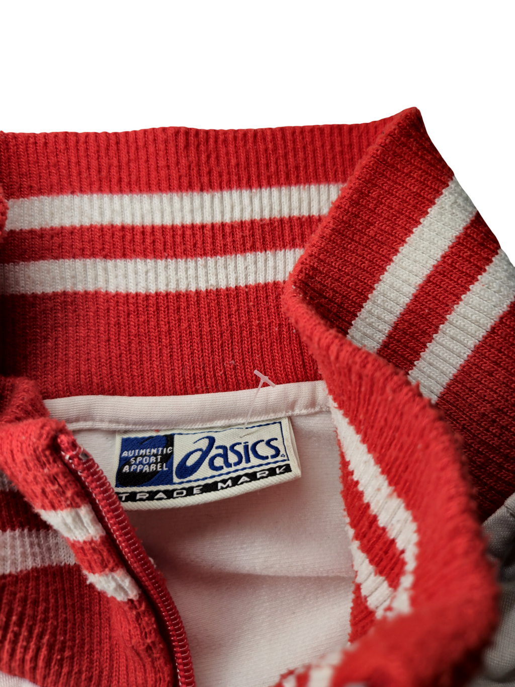 Asics Track Jacket Vintage Red White (M)