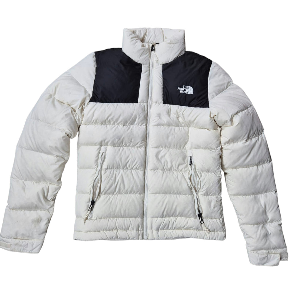 The North Face Puffer Jacke Weiß Schwarz (XS)