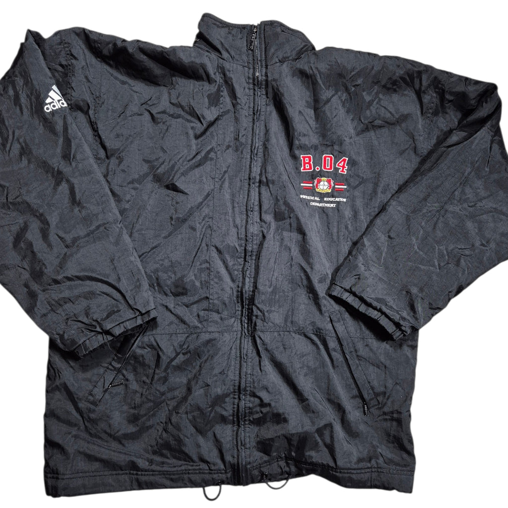 Adidas Bayer 04 Leverkusen Vintage Trainingsjacke (XL) Schwarz Retro 90s