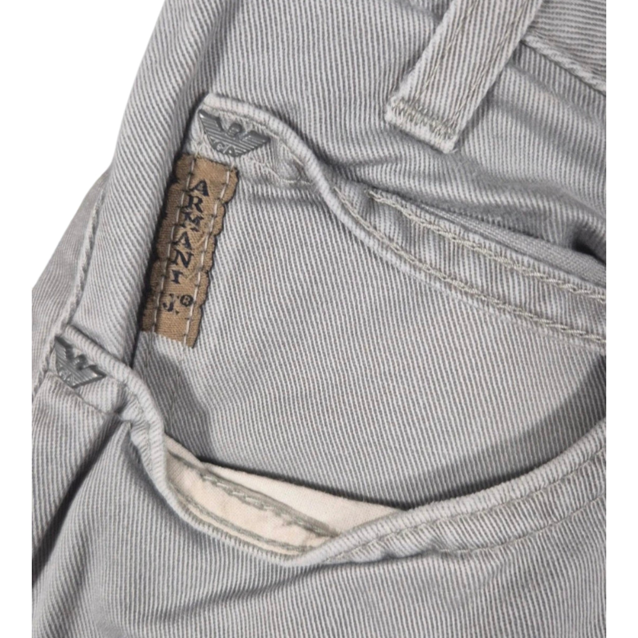 Armani Jeans Straight Fit Pants Light Grey (M)