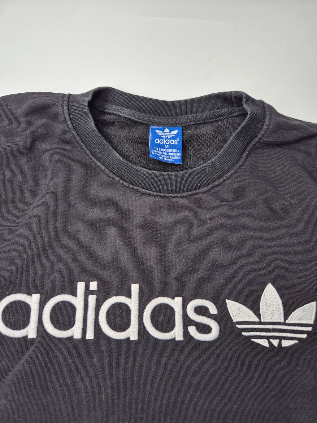 Adidas Sweatshirt Black White (M)