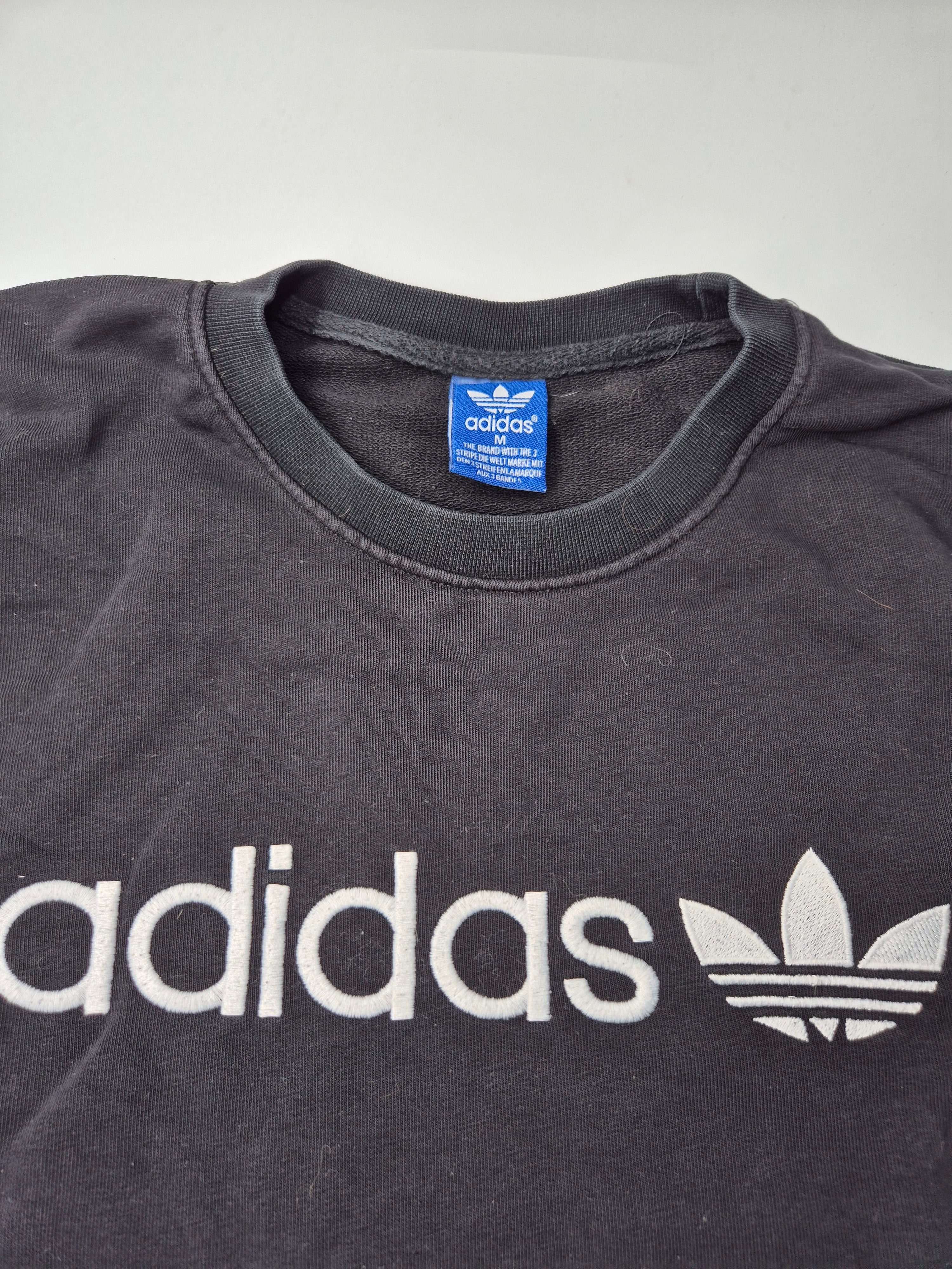 Adidas Sweatshirt Black White (M)