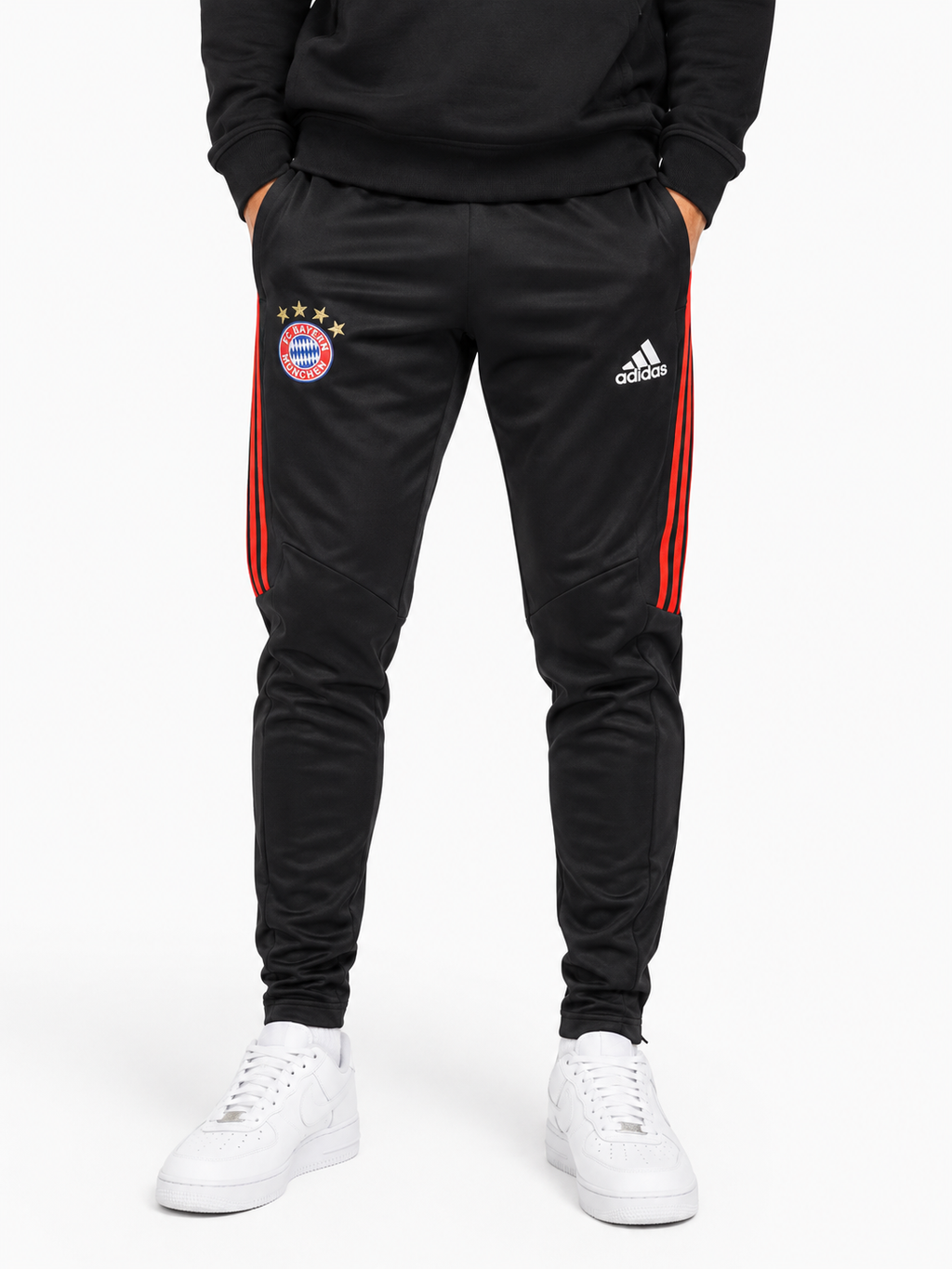 Adidas Bayern Track-Pants Black Orange (S)
